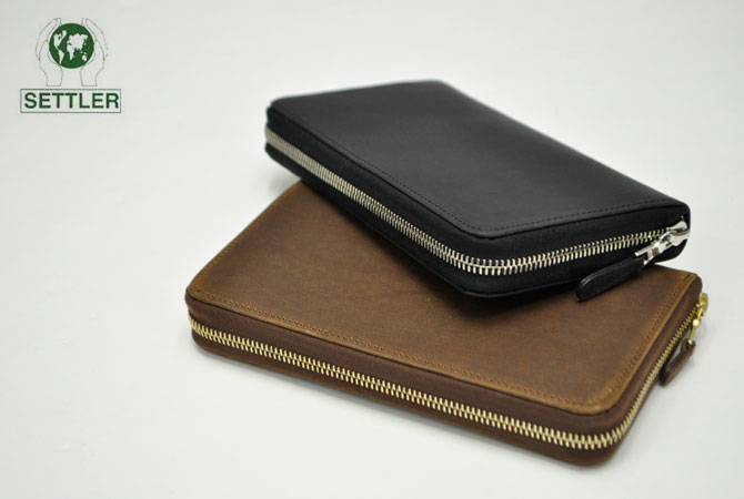 SETTLER OW1760 Zip-Round Long Wallet