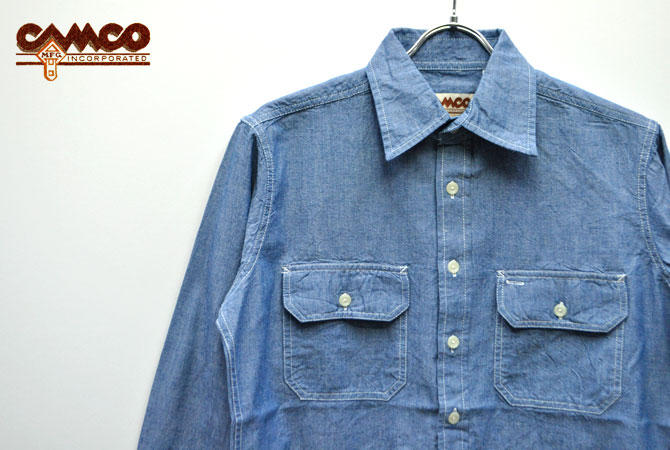 L/S Chambray Work Shirts / Blue | CAMCO（カムコ） 通販 正規取扱店