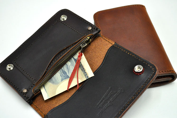 LARRY SMITH TRUCKERS WALLET S ブラウン