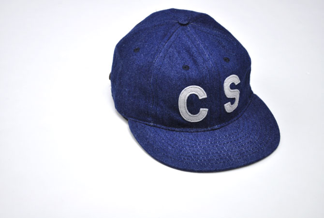 EBBETS FIELD FLANNELS Denim 6 Pannel Ball Cap(CHICKEN SHACK別注