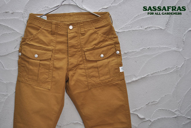 Botanical Scout Pants (Oxford) / Brown | SASSAFRAS（ササフラス