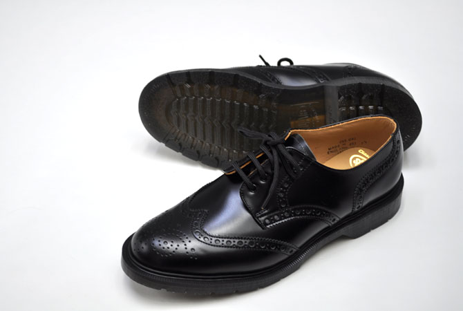 Solovair 4Eye Derby Brogue Shoe(Hi-Shine)