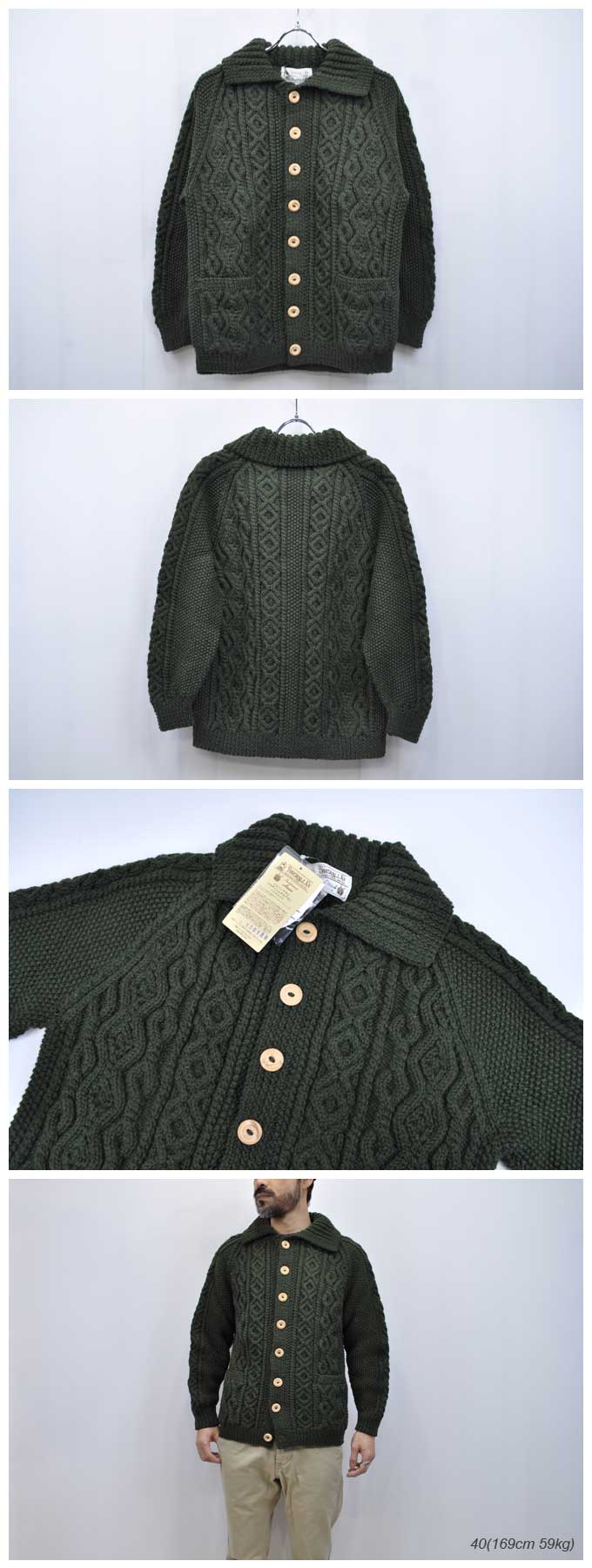 INVERALLAN Lumber Cardigan With Collar/40