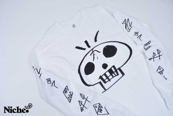 Niche (THIS TIME inc.) DISKHA＋Niche. Skull L/S T-Shirts 