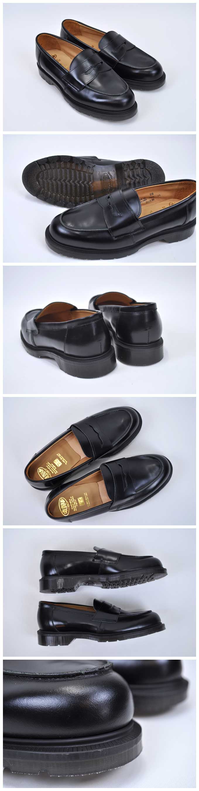 Solovair   Penny Loafer (Hi-Shine)