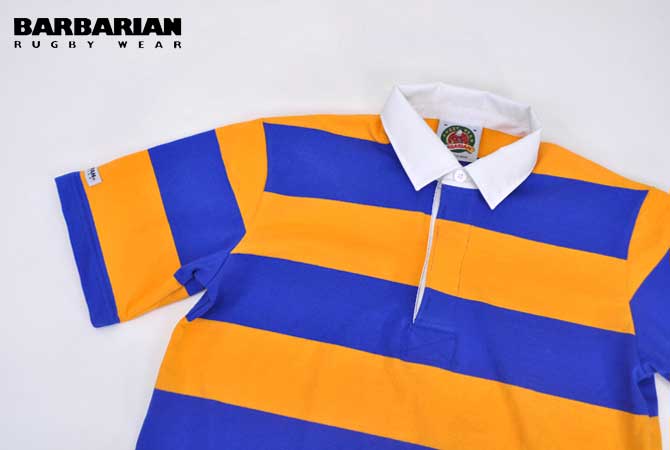 BARBARIAN Light Weight-Rugby Shirts (3"Two Colour Stripes)　