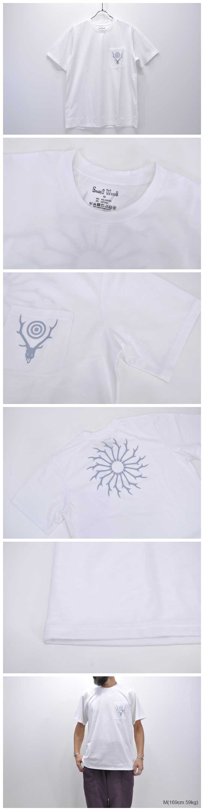 South2 West8 Round Pocket Tee(Circle Horn)