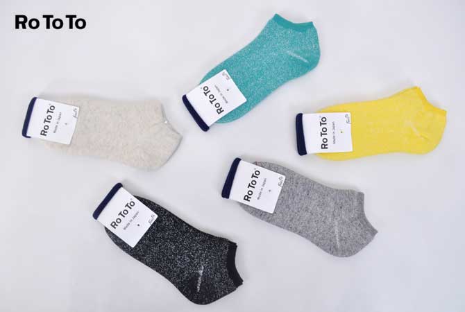 Rototo Washi Pile Socks Short