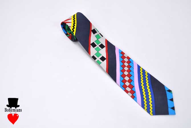 Bohemians Neck Tie(Florida Patch Silk)