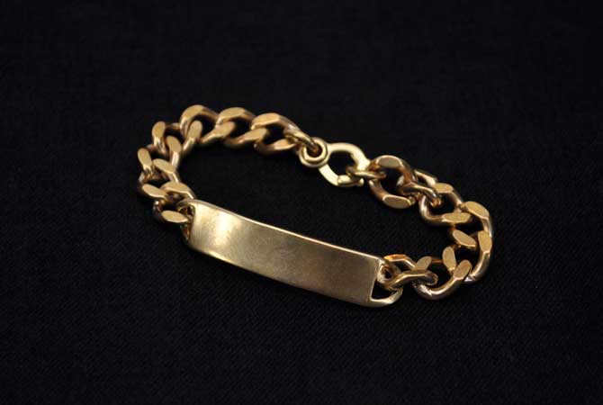 LHN Jewelry Plain ID Bracelet