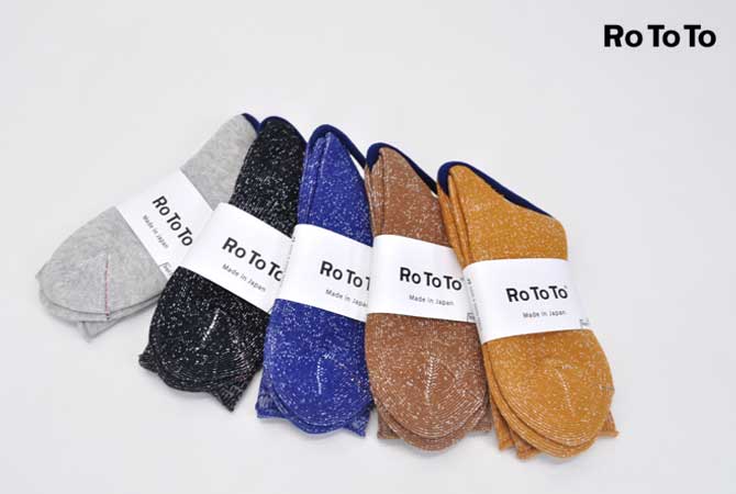 Rototo Washi Pile Socks 