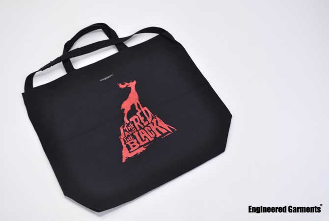 ENGINEERED GARMENTS Carry All Tote W/Strap(The Red & The Black)