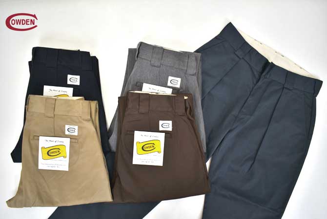 COWDEN One Tuck Trousers Stretch Pants