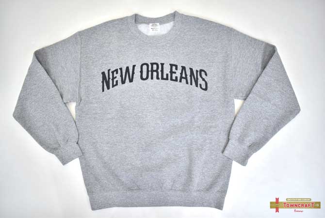 TOWNCRAFT “New Orleans”80's Crew Sweat