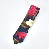 ENGINEERED GARMENTS Neck Tie(Hawaiian Floral Java Cloth) 