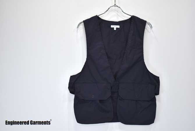 Fowl Vest (High Count Twill) / Dk.Navy | ENGINEERED GARMENTS