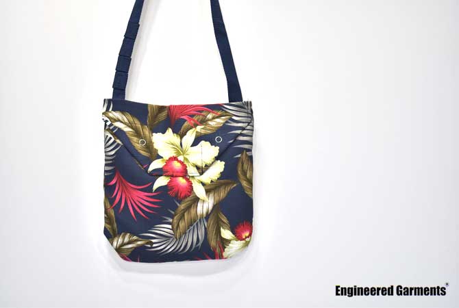 ENGINEERED GARMENTS Shoulder Pouch (Hawaiian Floral Java Cloth)