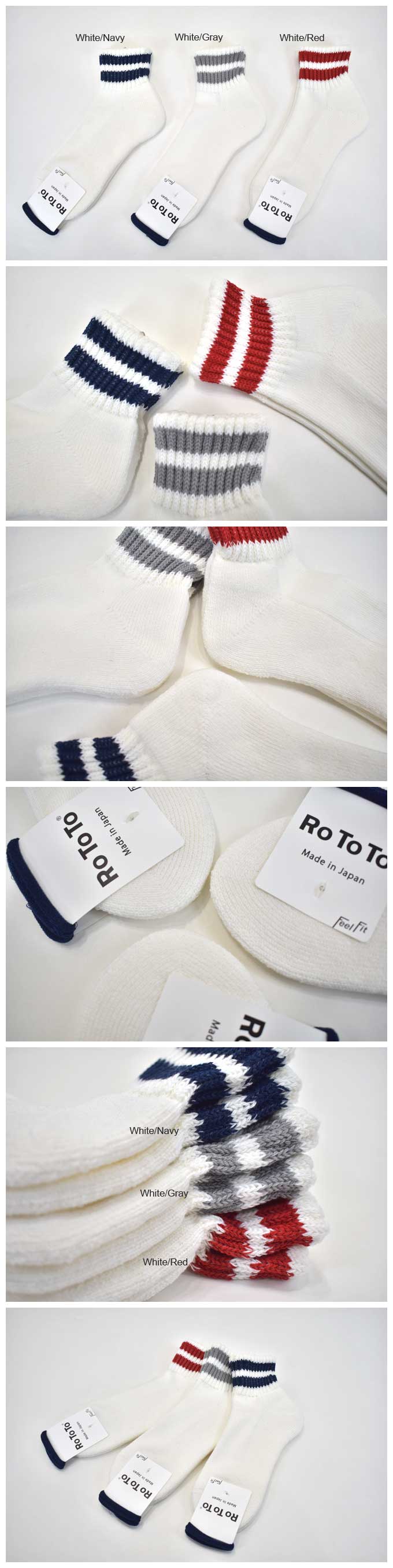 Rototo R1020 O.S Pile Line Socks