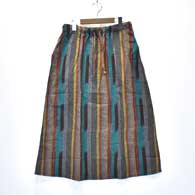 South2 West8 String Skirt (Cottoon Cloth/Splashed Pattern) 