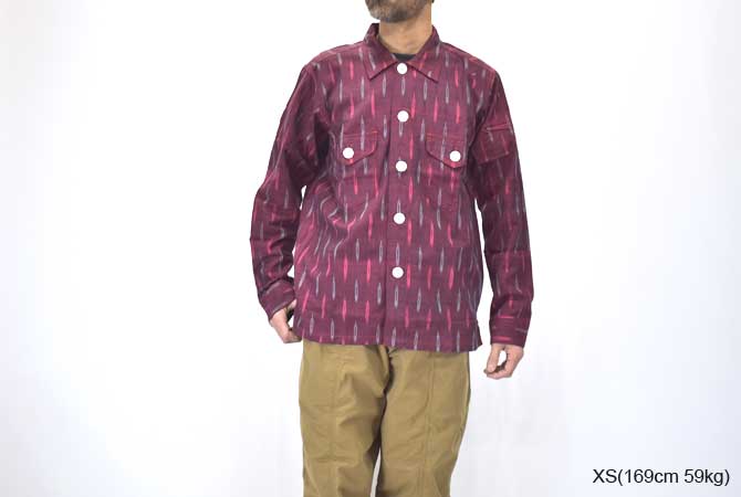 South2 West8 Smokey Shirt (Cottoon Cloth/Splashed Pattern)
