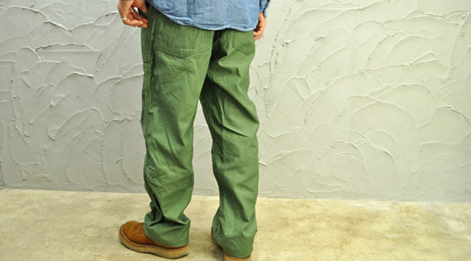 Workaday】 Fatigue Pants (CottonReversed Sateen) / Olive