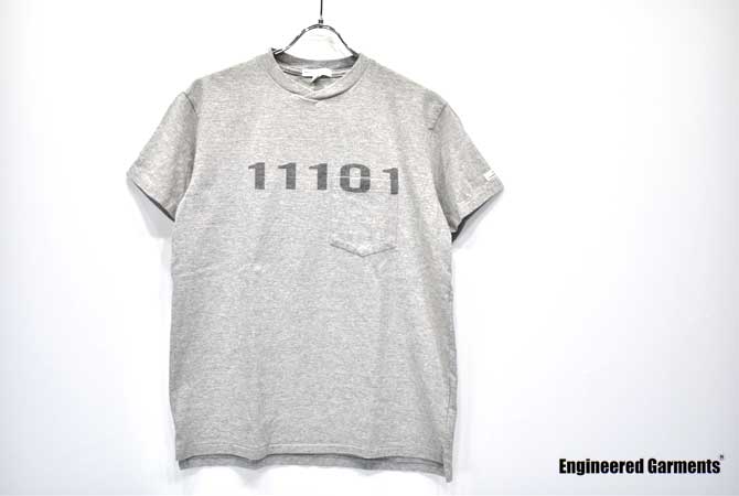 ENGINEERED GARMENTS Print Cross Crew Neck T-Shirt (11101)