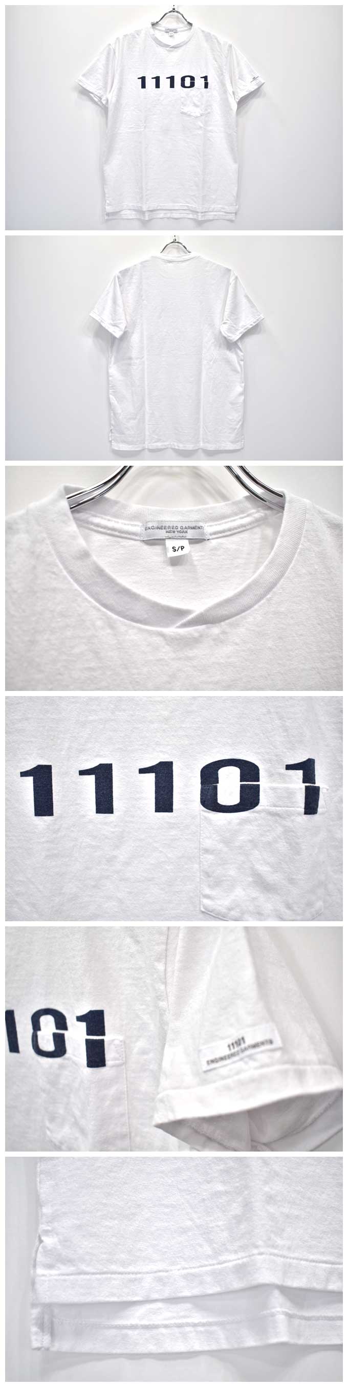 ENGINEERED GARMENTS Print Cross Crew Neck T-Shirt (11101)