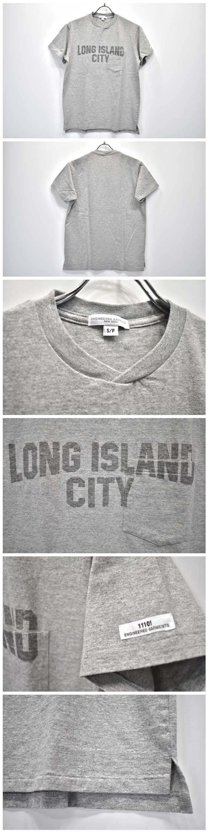 ENGINEERED GARMENTS Print Cross Crew Neck T-Shirt (Long Island City)