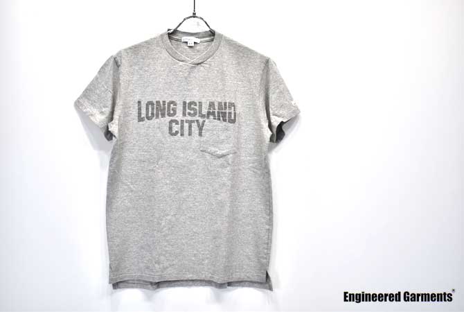 ENGINEERED GARMENTS Print Cross Crew Neck T-Shirt (Long Island City)