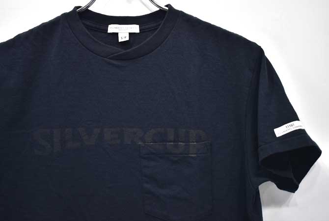 ENGINEERED GARMENTS Print Cross Crew Neck T-Shirt (Silver Cup)