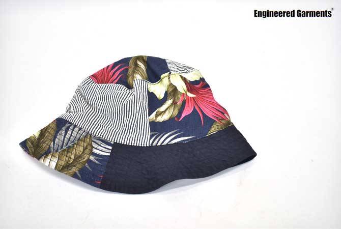 ENGINEERED GARMENTS Bucket Hat(Hawaiian Floral Java Cloth)