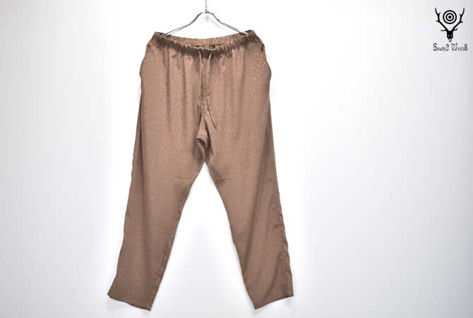 String Slack Pants (Poly Jacquard / Mottled) / Brown | South2 West8（サウスツー  ウエストエイト） 通販 正規取扱店 ボトムス
